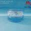 15/30/50g round light blue acrylic facial cream jars with silver circle, empty double layers acrylic cream container