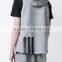 OEM man sport sleeveless hoodies zip up workout hoodies