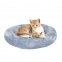 Meow Love Soft Indoor Pet Rest Sleeping Bed Sofa Round Donut Cat Bed Calming Washable Plush Dog Bed