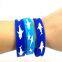 Worldwide Shipping Printed Pattern Shark Theme Holiday Party Sea Life Silicone Bracelets for Men and Women