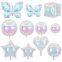 Wholesale Gradient Butterfly/Star/Heart/Starburst Balloon Birthday Wedding Iridescent Party Decoration Aluminum Foil Balloon