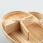 Natural solid wooden food lunchbox