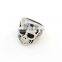 Newest titanium silver 316l stainless steel rings for men skull rings