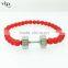 China Manufacturer Fashion Men Bead Bracelet, High Quality 316l Stainless Steel Bracelet, Custom Dumbell Bracelet