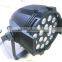 DJ light rgbw 4in1 quad color LED par light 18x12w dmx stage lighting