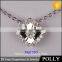Factory handdcrafted custom sparkle design silverengagement necklace set