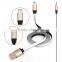 Real 2 in 1 Noodle Data Link Micro USB Charger IOS Cable