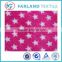 star pattern polyester coral fabric rose red polyester glove fabric