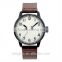 Newest design double layer genuine leather sapphire watch men