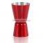 customized logo stainless steel bartender cocktail measuring jigger
