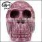 Different Style Hand Carved Gemstones Lepidolite Skulls