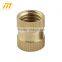 custom precision machining knurled brass nut