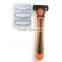 Ms six-layers manual razor, shave armpit hair, shave her legs, imported stainless steel blade