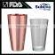 Boston Cocktail Shaker Stainless Steel, Glass Copper Plated bottle Custom Cocktail Shaker Boston