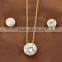 Wholesale Products White Big Diamonds Necklace Set