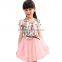 Children fashion summer new frock pretty flower baby latest girl dress designs