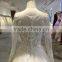 High quality off chinese dress pattern rhinestone long train bridal gown