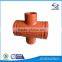 ASTM A536 Ductile Iron Mechanical Threaded Tee groove fittings and elbows