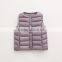 girls winter red sleeveless fleece crew neck down vest