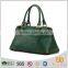 P131-B2558 Dark green Ostrich pattern lady leather bag from china bags factory