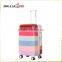 girl's abs highlight color travel trolley suitcase