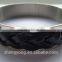 Hot sale new fashion metal unisex leather bracelet in Zinc Alloy
