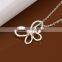 2015 Wholesale  express butterfly 925 silver pendant necklace