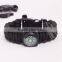 Custom survival paracord bracelet with compass