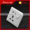 China Manufacturer Hot sale UK socket switch EU type double 3 pin wall electric Switched Socket