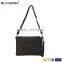 latest stylish design casual rhombic texture PU leather women black small crossbody bag