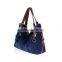 Rivet jeans tote bag woman fashion jean bags vintage-inspired cowboy handbags