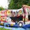 MOQ 1pc 0.55mm pvc tarpaulin inflatable bounce house banners for sale