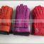 fashion cute double face fur leather gloves for ladies