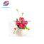 Beautiful Artificial Red Flowers Simulation Bonsai