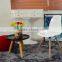 Charle DSW side dining chair strong armless ABS plastic dining chairs