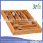 Expandable Cutlery drawer organizer Flatware drawer dividers bamboo kitchen drawer organizer                        
                                                Quality Choice