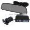 Car Mirror style LED Parking lot sensor system with 4 Sensors