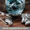 Hot selling heart shaped stainless steel ice cube, reusable whiskey stone, wine chiller stones