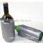 outdoor/ indoor PVC wine bottle/ beer/ champagne/ berverage cooler bag reusable gel chilling bag