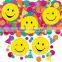 Custom hot sale self adhesive classical smile face sticker 3d puffy decorative sticker for chirldren