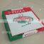Customized Disposable Kraft Pizza Box/different Size Disposable Kraft Pizza Box With Logo