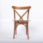 Antiquet Color Rattan Seat Vineyard chair, cross Back Chair