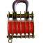 drop forged hardware alloy steel/carbon steel lifting hoist six wheel close link type steel lifting hoist pulley block