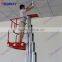 8m Manual push around single mast hydraulic ladder lift