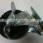 Select Black Rubber Heavy Duty Castor With Brake and 75mm Diameter