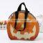 Pumpkin Shaped Halloween Candy Bag Halloween Trick Or Treat Bags Orange Tote Bag