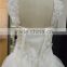 Beaded bodice Ruffly skirt alibaba wedding dress 2016 newest design