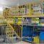 Industrial Attic Rack For Warehouse Storages Blue Cold Steel Heavy Duty Floor Rack