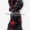 2016 hot selling latest extra long acrylic red and black plaid scarfs