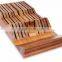 100% nature bamboo magnetic knife holder